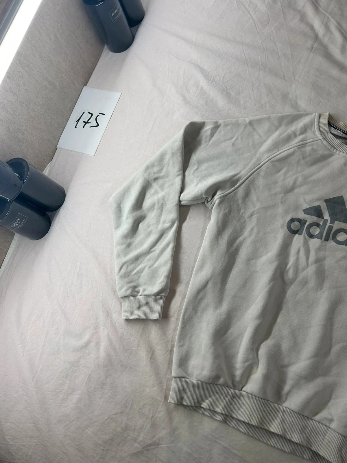 Vintage white adidas retro 90s 2000s style sweater – photo 4